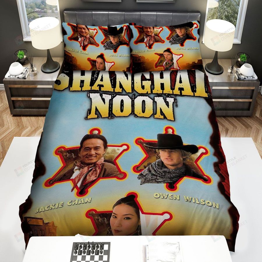 Shanghai Noon Poster 2 Bed Sheets Spread Comforter Duvet Cover Bedding Sets