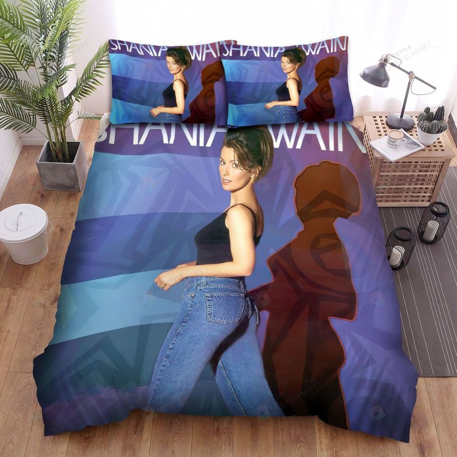 Shania Twain In Casual Outfit Photograph Bed Sheets Spread Comforter Duvet Cover Bedding Sets