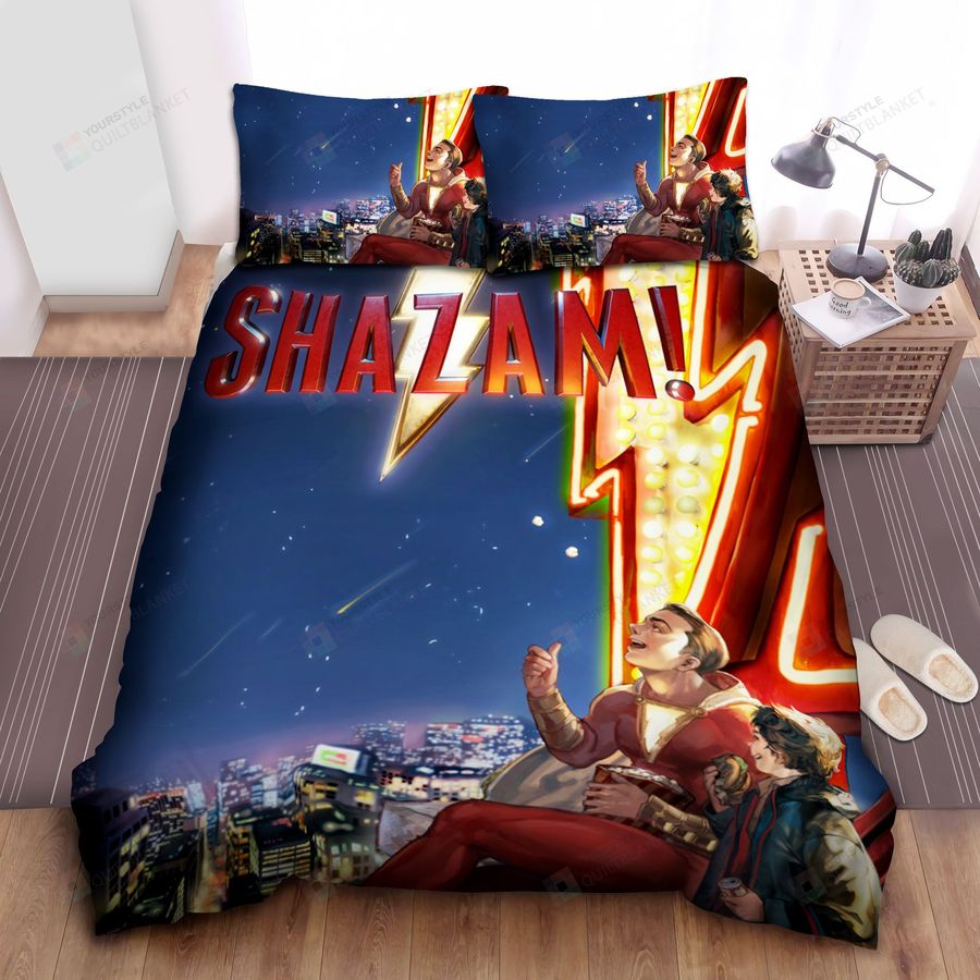 Shazam Eating With A Boy Bed Sheets Spread Comforter Duvet Cover Bedding Sets