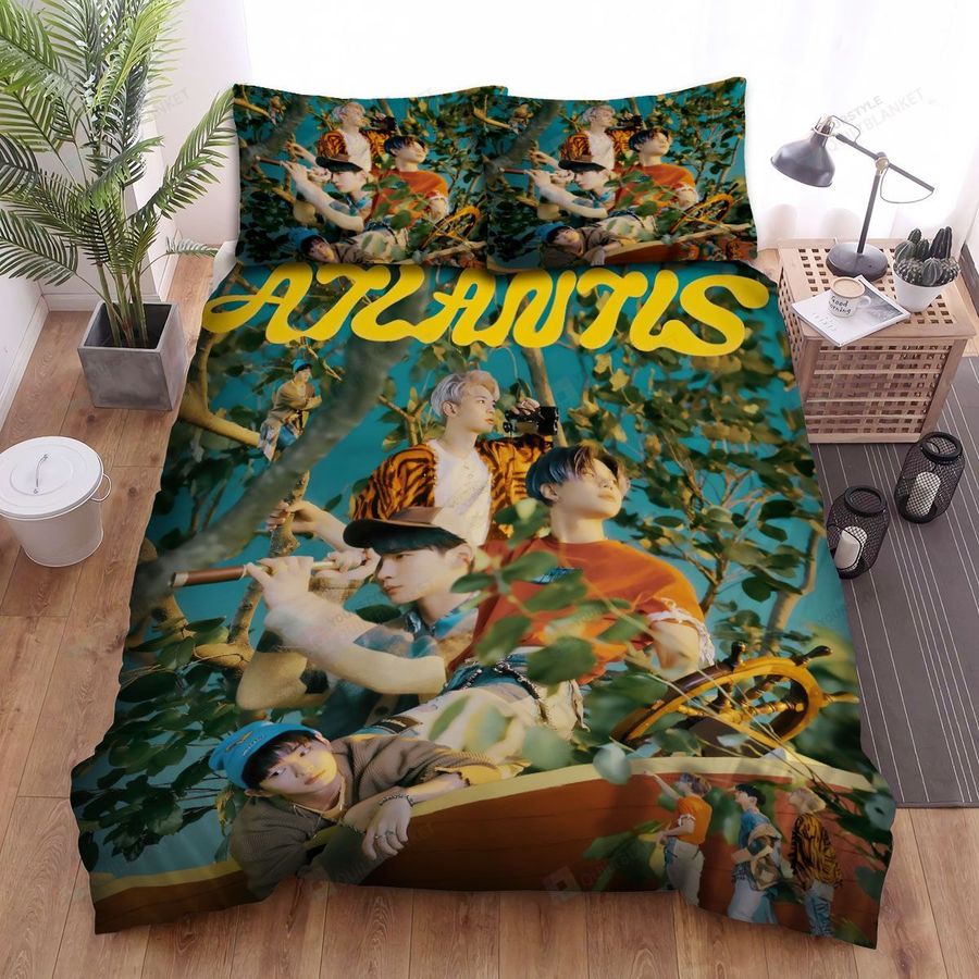 Shinee Atlantis Bed Sheets Spread Comforter Duvet Cover Bedding Sets