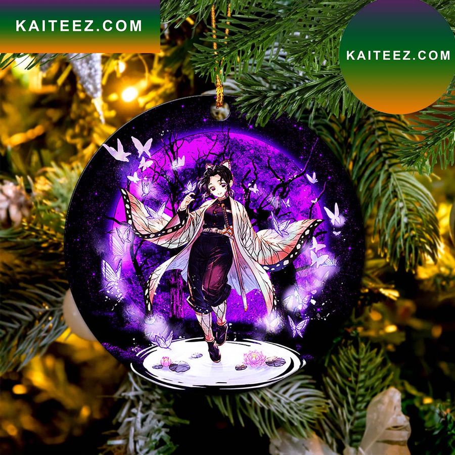 Shinobu Demon Slayer Moonlight Mica Circle Ornament Perfect Gift For Holiday