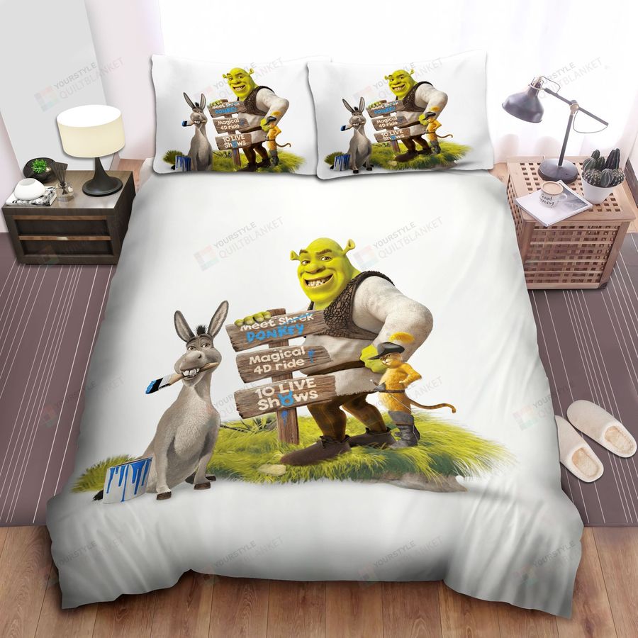 Shrek, Drawing The Signs Hand Bed Sheets Spread Comforter Duvet Cover Bedding Sets
