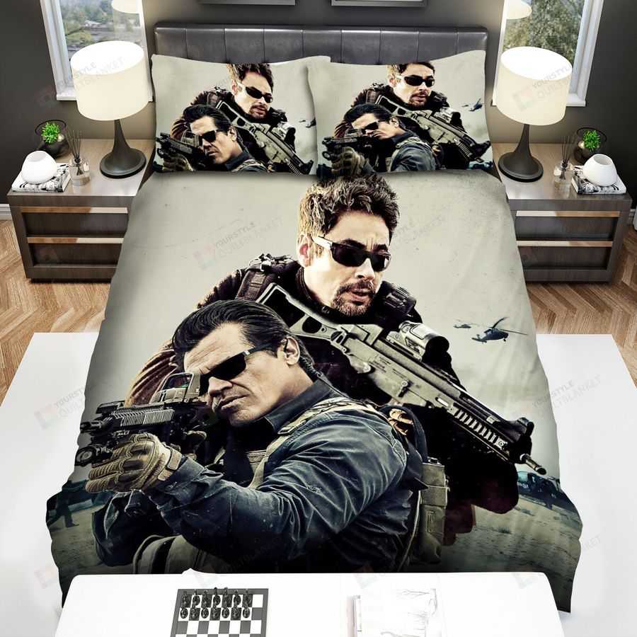 Sicario Day Of The Soldado Movie Art 1 Bed Sheets Spread Comforter Duvet Cover Bedding Sets