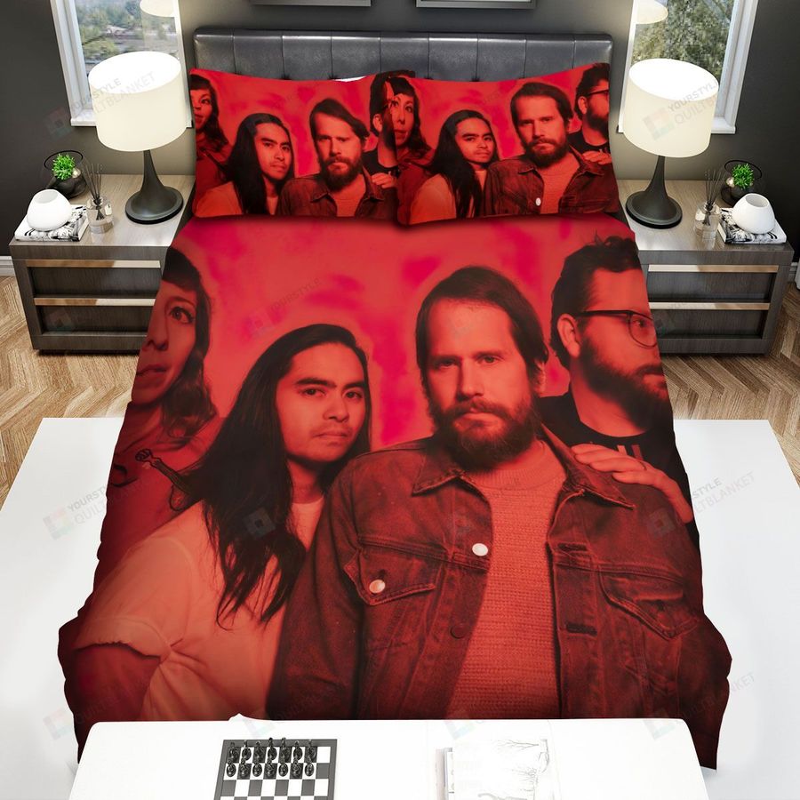 Silversun Pickups Music Red Backgroud Photo Bed Sheets Spread Comforter Duvet Cover Bedding Sets