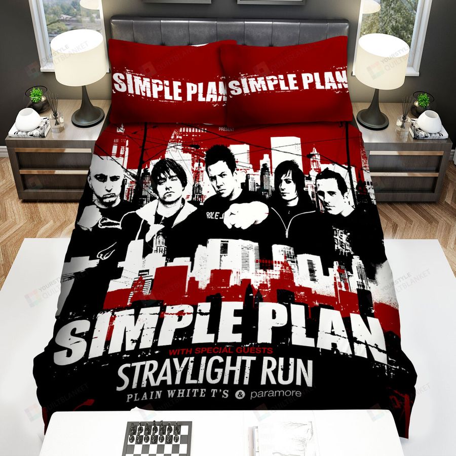 Simple Plan Poster Bed Sheets Spread Comforter Duvet Cover Bedding Sets