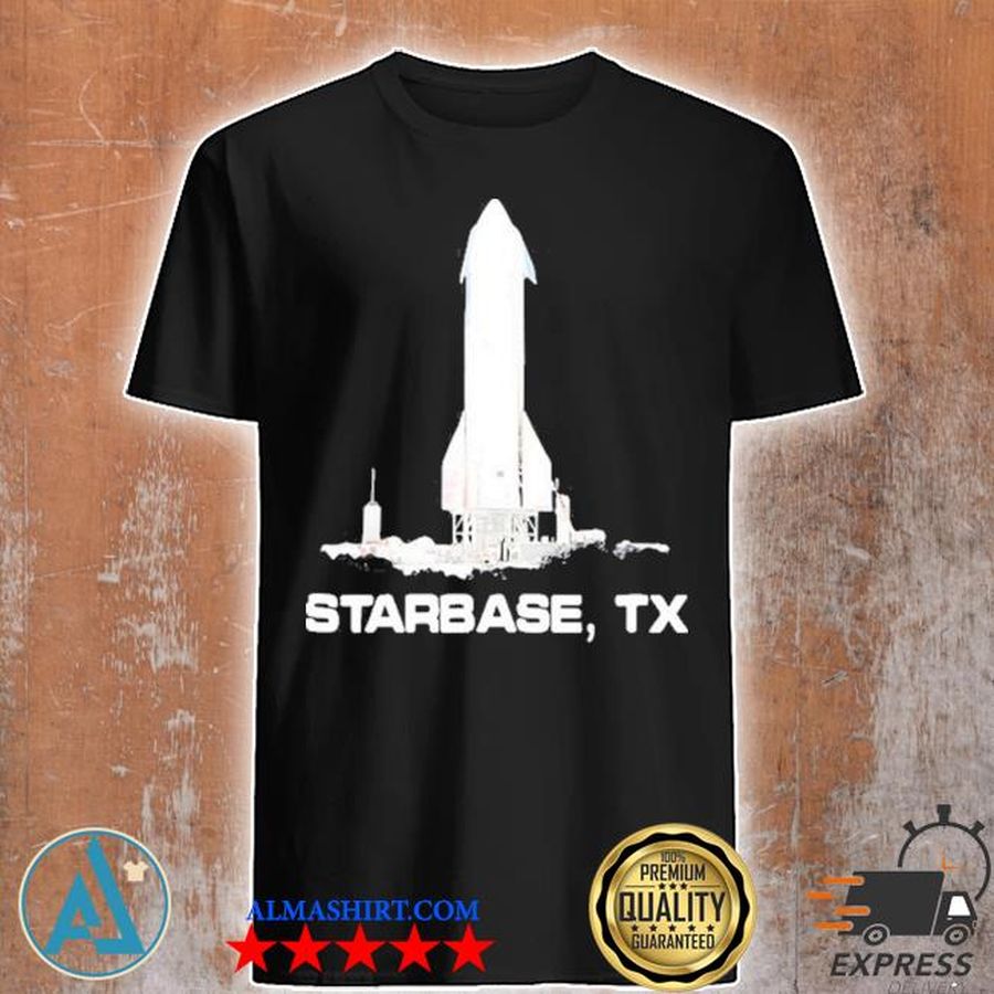 Simple starbase tx spaceship graphic shirt