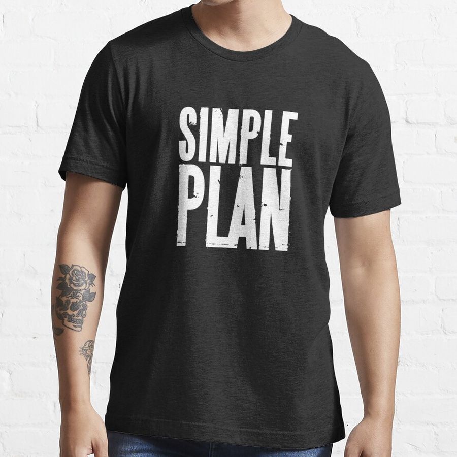 simple white plan logo Essential T-Shirt