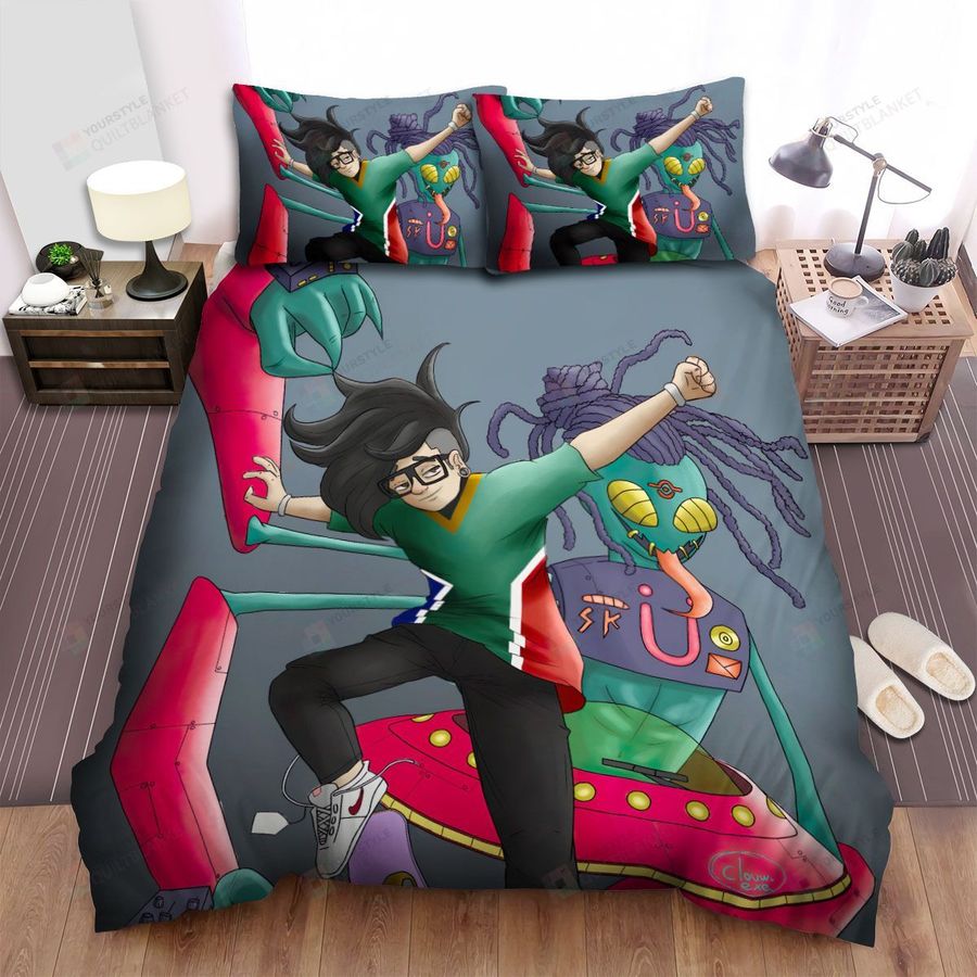 Skrillex Alien Bed Sheets Spread Comforter Duvet Cover Bedding Sets
