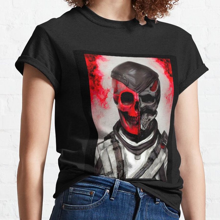 skull face, gamer clothes  Graphic  Classic T-Shirt