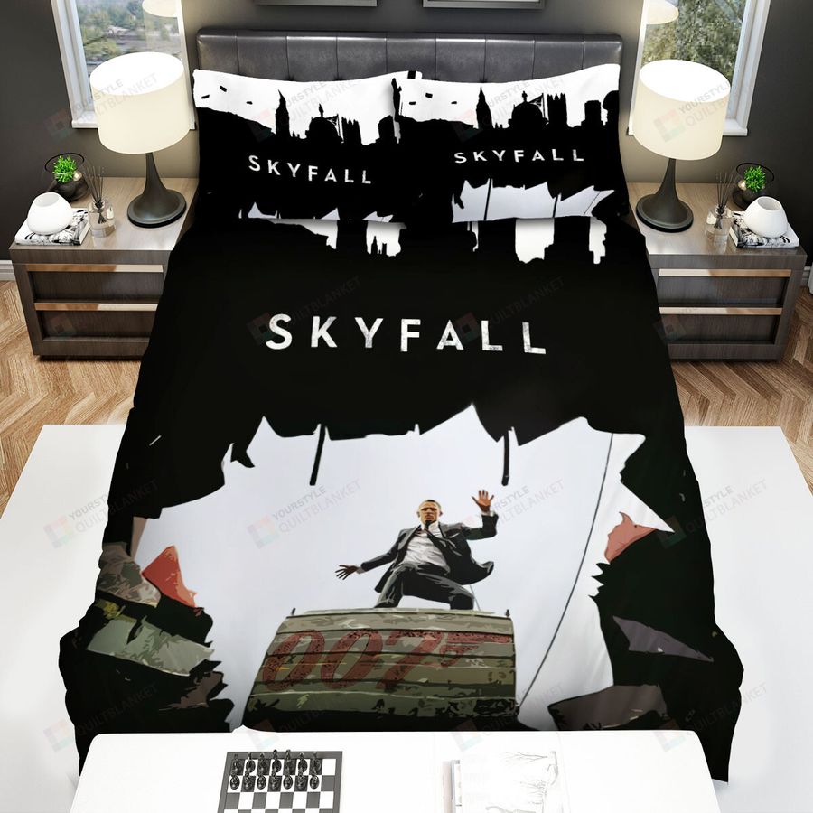 Skyfall (2012) Deep Gap Digital Artwork Bed Sheets Spread Comforter Duvet Cover Bedding Sets