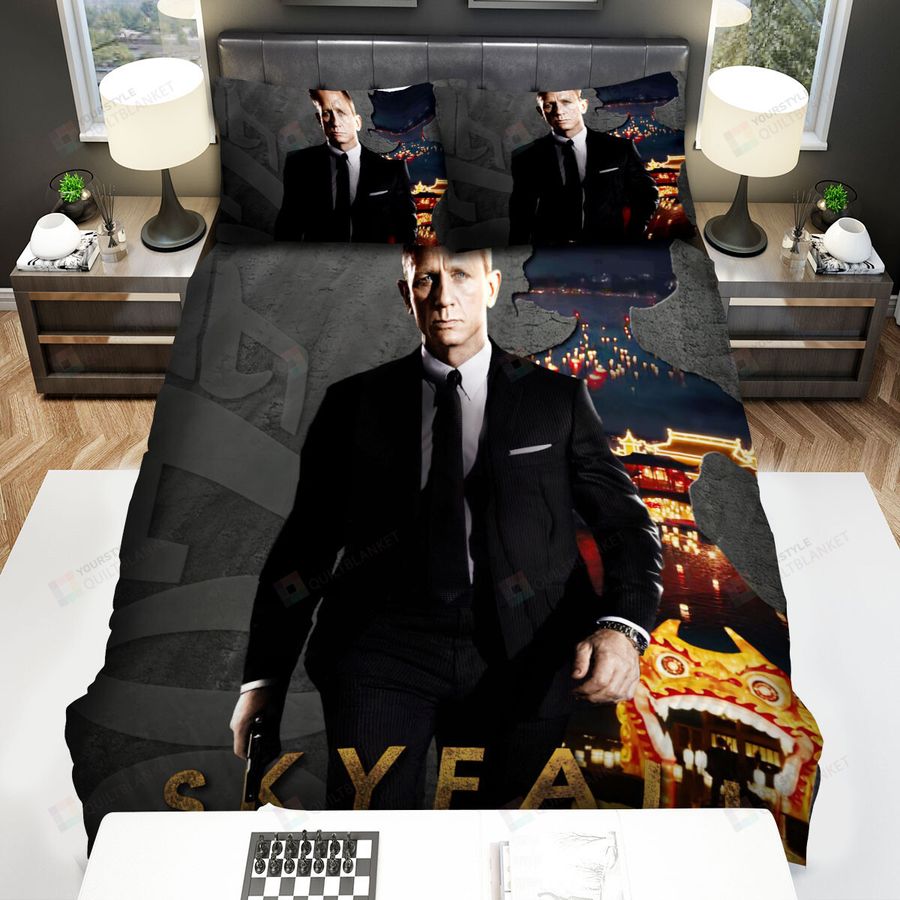 Skyfall (2012) James Bond Poster Ver 5 Bed Sheets Spread Comforter Duvet Cover Bedding Sets