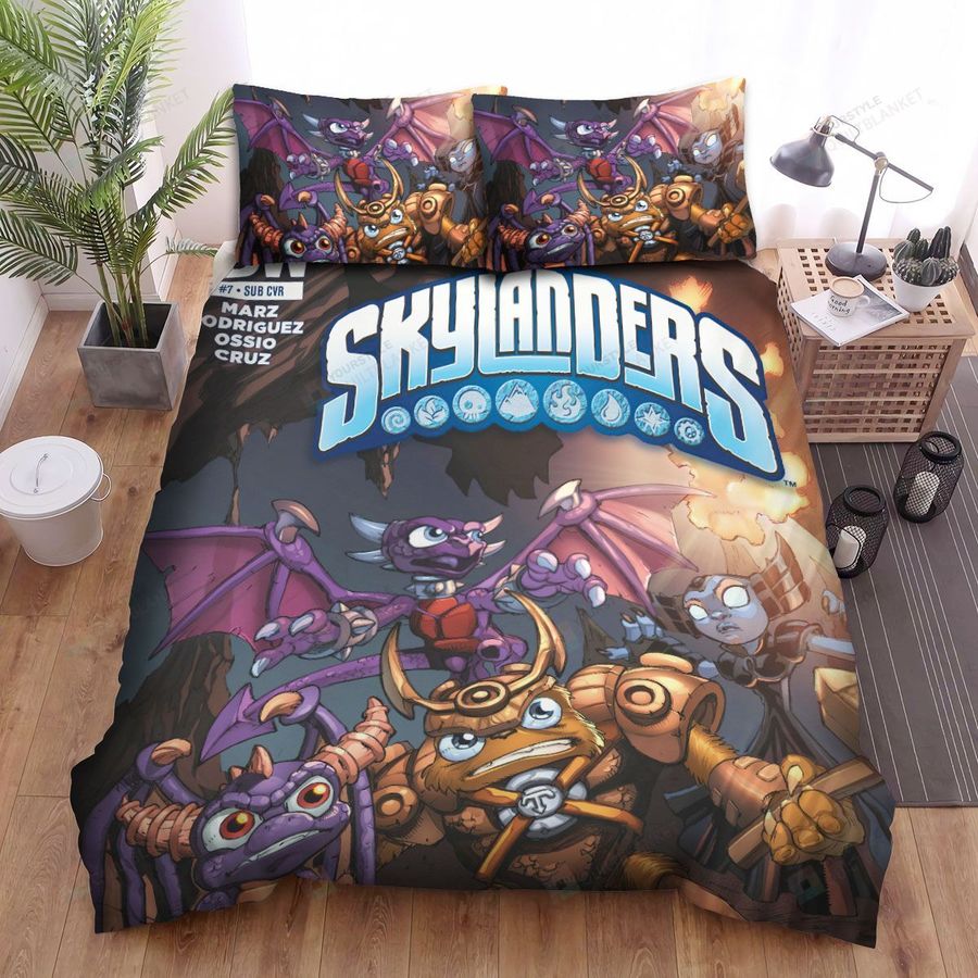 Skylanders Academy The Return Of The Dragon King Bed Sheets Spread Duvet Cover Bedding Sets