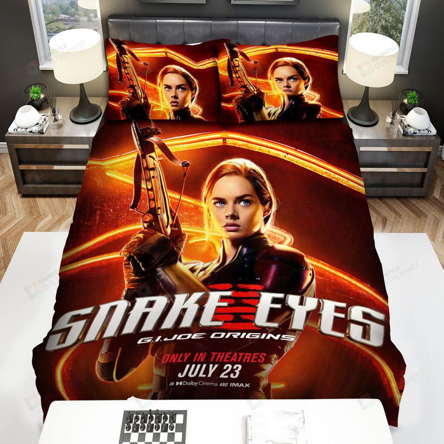 Snake Eyes (2021) Scarlett Movie Poster Bed Sheets Spread Comforter Duvet Cover Bedding Sets