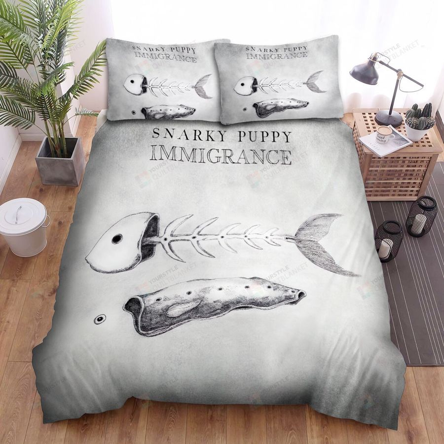 Snarky Puppy Album Cover Immigrance Bed Sheets Spread Comforter Duvet Cover Bedding Sets