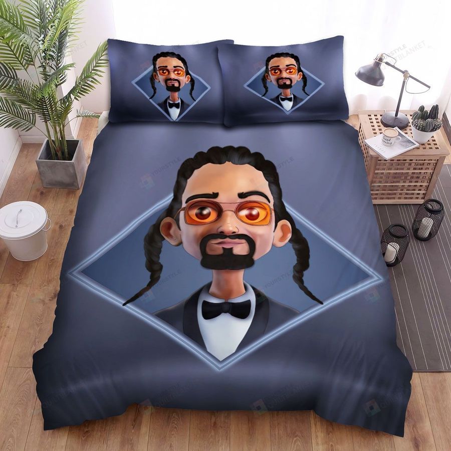 Snoop Dogg 3d Digital Portrait Illustration Bed Sheets Spread Duvet Cover Bedding Sets