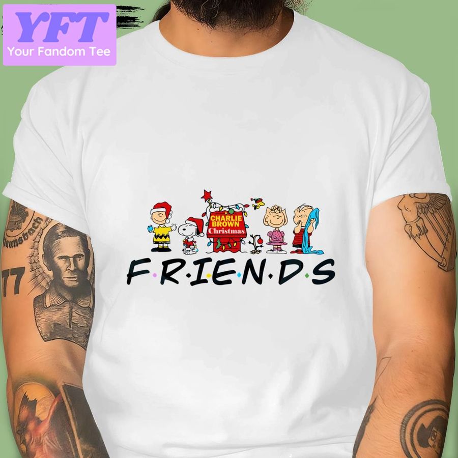 Snoopy And Charlie Brown Friends Merry Xmas Charlie Brown Christmas New Design T Shirt