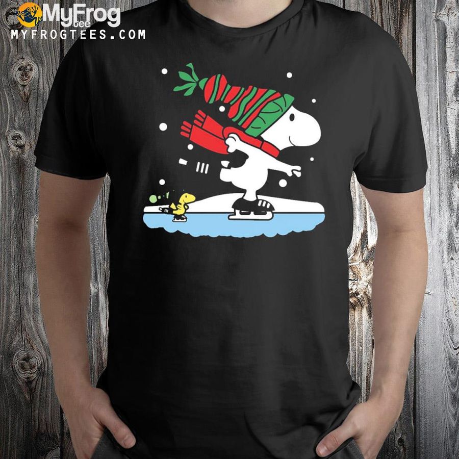 Snoopy Ice Skating Snoopy Christmas Shirt