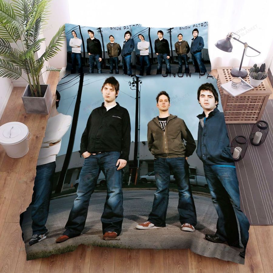 Snow Patrol Four Mens Posting Cool And Handsome Bed Sheets Spread Comforter Duvet Cover Bedding Sets