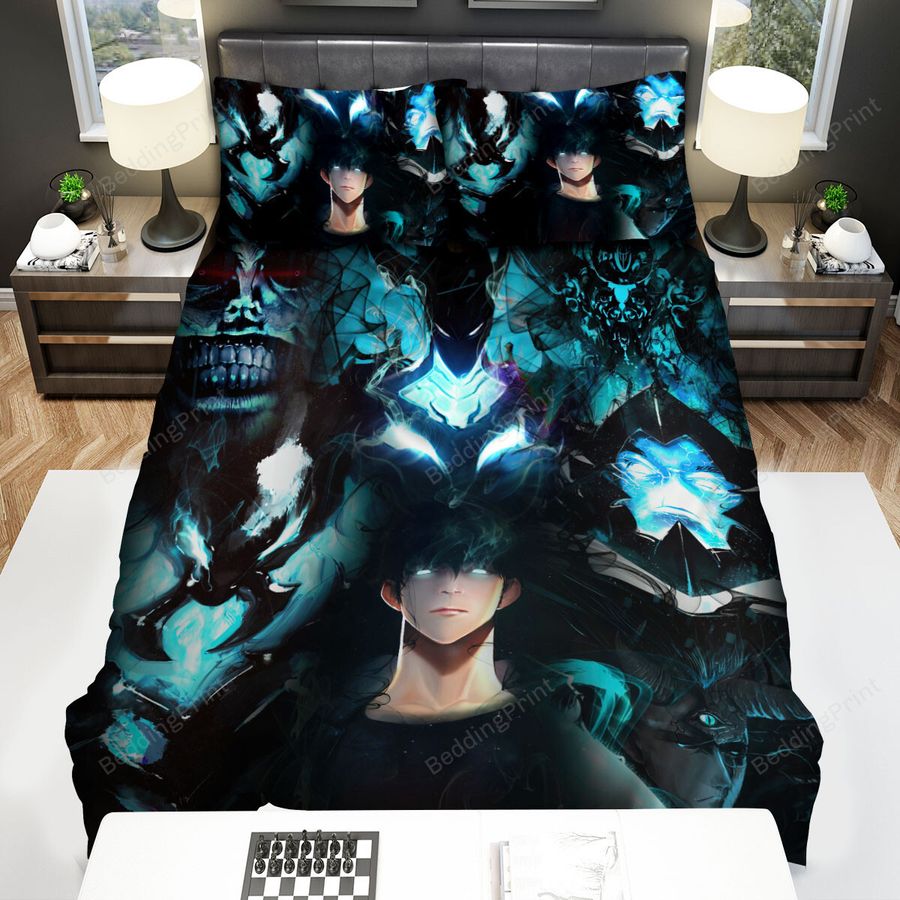 Solo Leveling Main Characters Poster Bed Sheets Spread Duvet Cover Bedding Sets