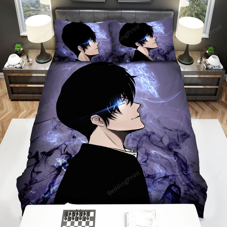Solo Leveling Sung Jinwoo Shadow Extraction Bed Sheets Spread Duvet Cover Bedding Sets