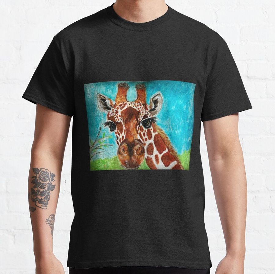 Soulful Giraffe Gaze Classic T-Shirt