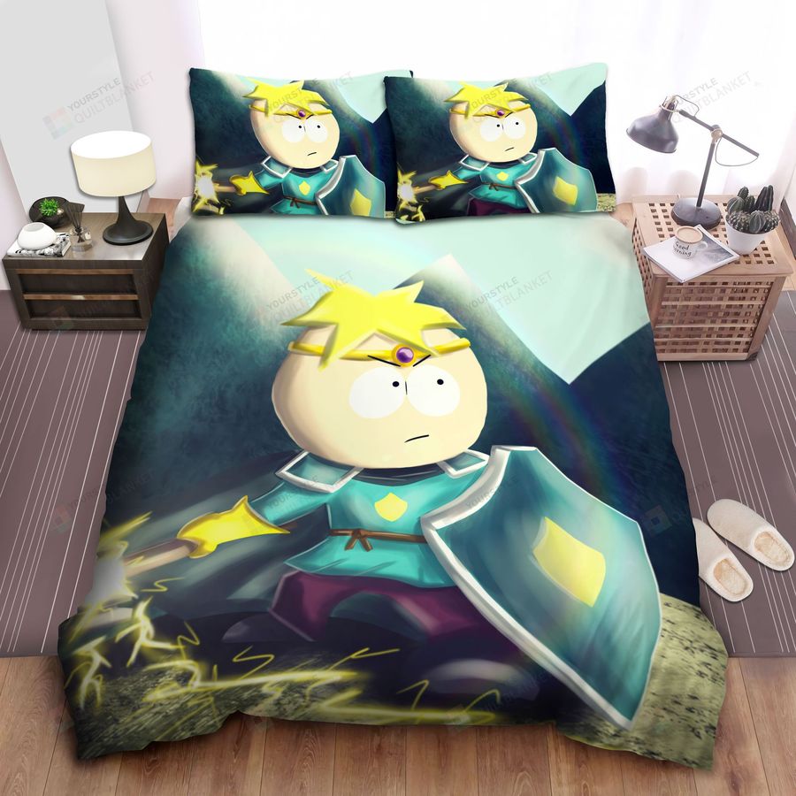 South Park Paladin Butters Artwork Bed Sheets Spread Comforter Duvet Cover Bedding Sets