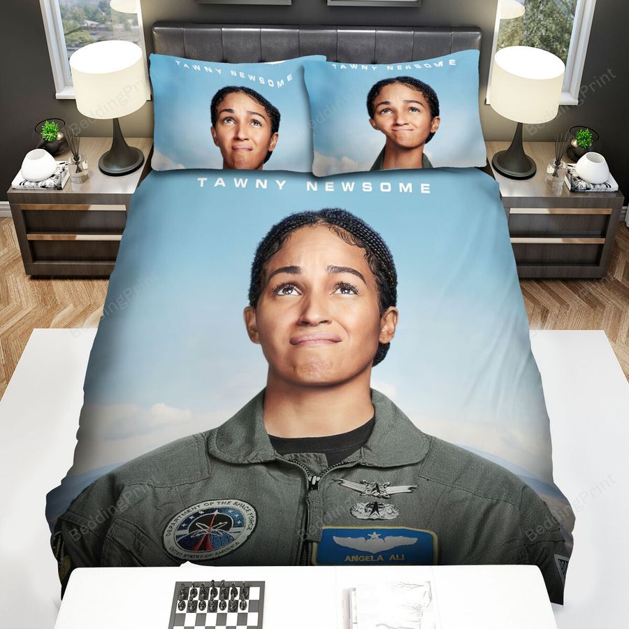 Space Force (2020) Angela Ali Movie Poster Bed Sheets Spread Comforter Duvet Cover Bedding Sets