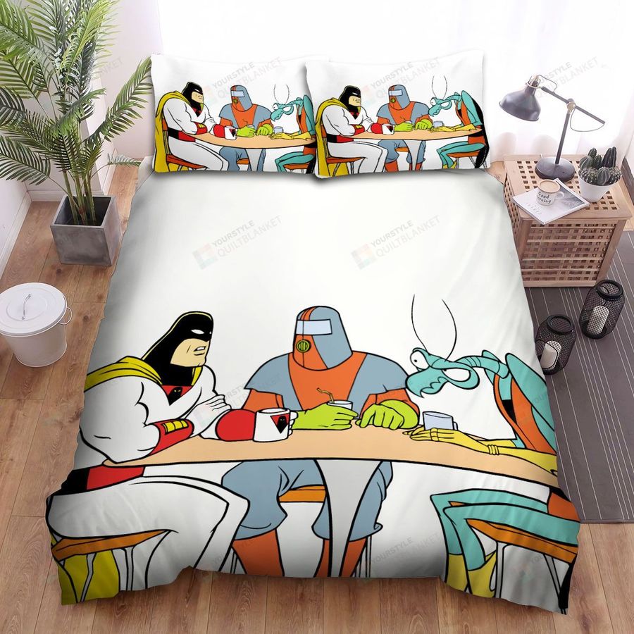 Space Ghost Coast To Coast Characters On Coffee Table Bed Sheets Spread Duvet Cover Bedding Sets