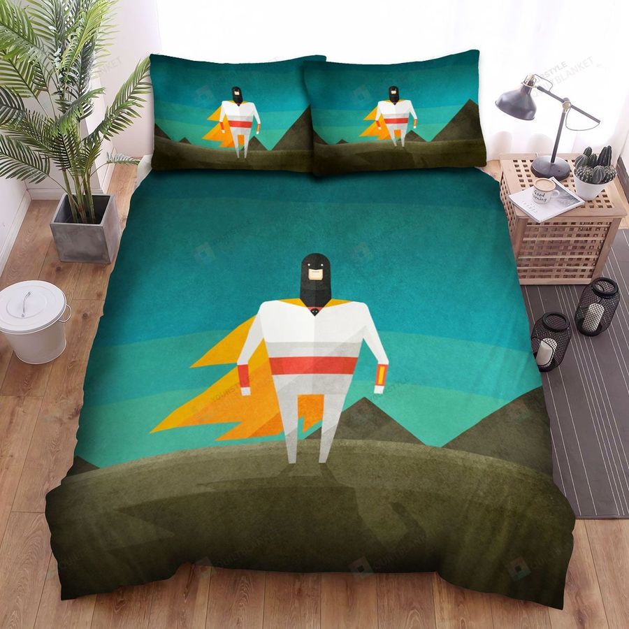 Space Ghost Low Poly Illustration Bed Sheets Spread Duvet Cover Bedding Sets