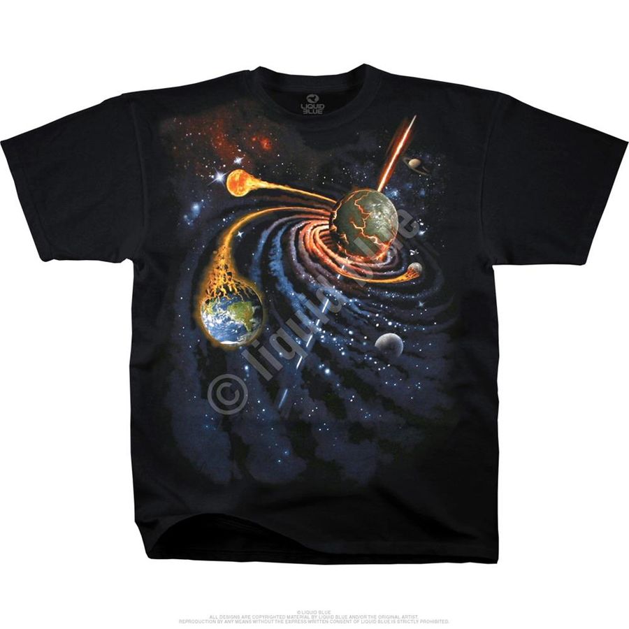 Space Spiral Space Black T-Shirt - Special Order