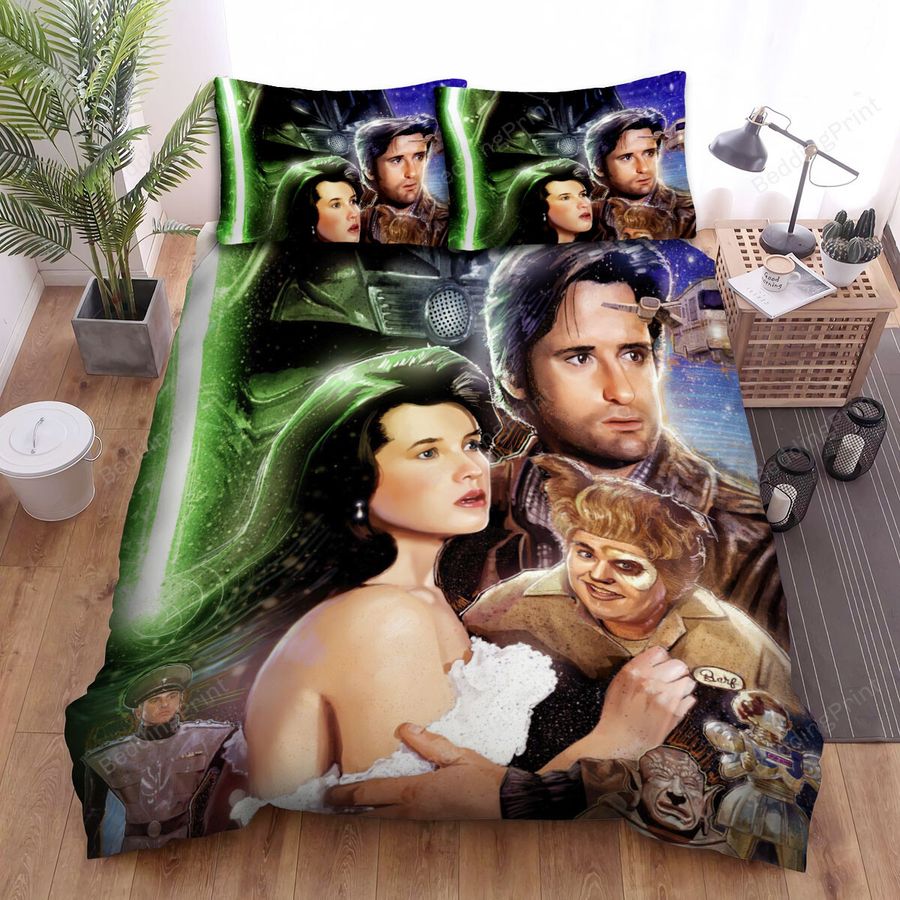 Spaceballs (1987) Movie Characters Art Bed Sheets Spread Comforter Duvet Cover Bedding Sets