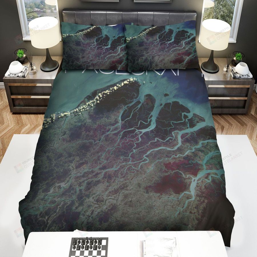 Spacecraft Band Album Cover Earthtime Tapestry Bed Sheets Spread Comforter Duvet Cover Bedding Sets
