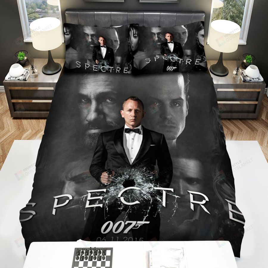 Spectre (I) Movie Art 1 Bed Sheets Spread Comforter Duvet Cover Bedding Sets