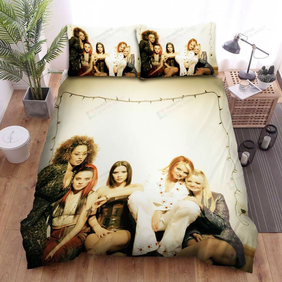 Spice Girls Group Photo Bed Sheets Spread Comforter Duvet Cover Bedding Sets