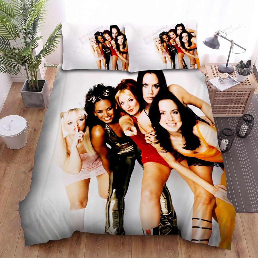 Spice Girls Wallpaper Bed Sheets Spread Comforter Duvet Cover Bedding Sets