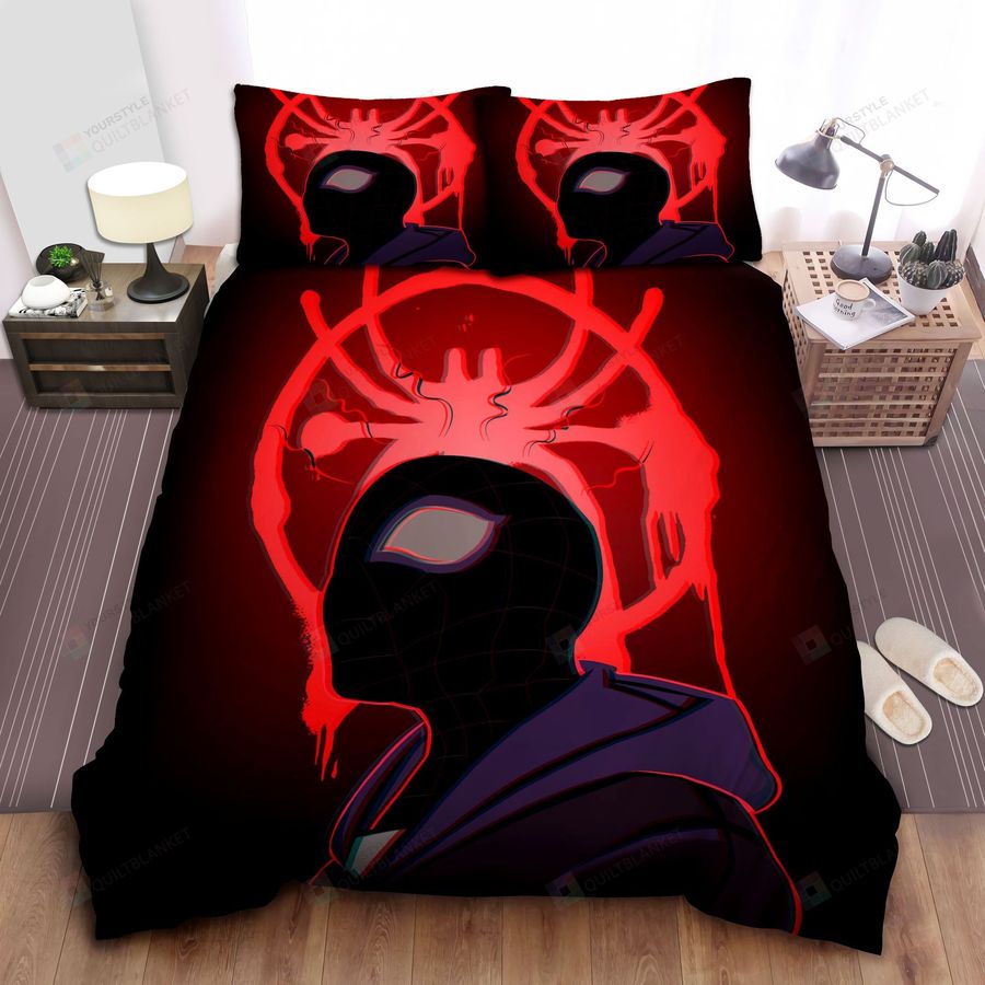 Spider-Man In Black Suit Bed Sheets Spread Comforter Duvet Cover Bedding Sets
