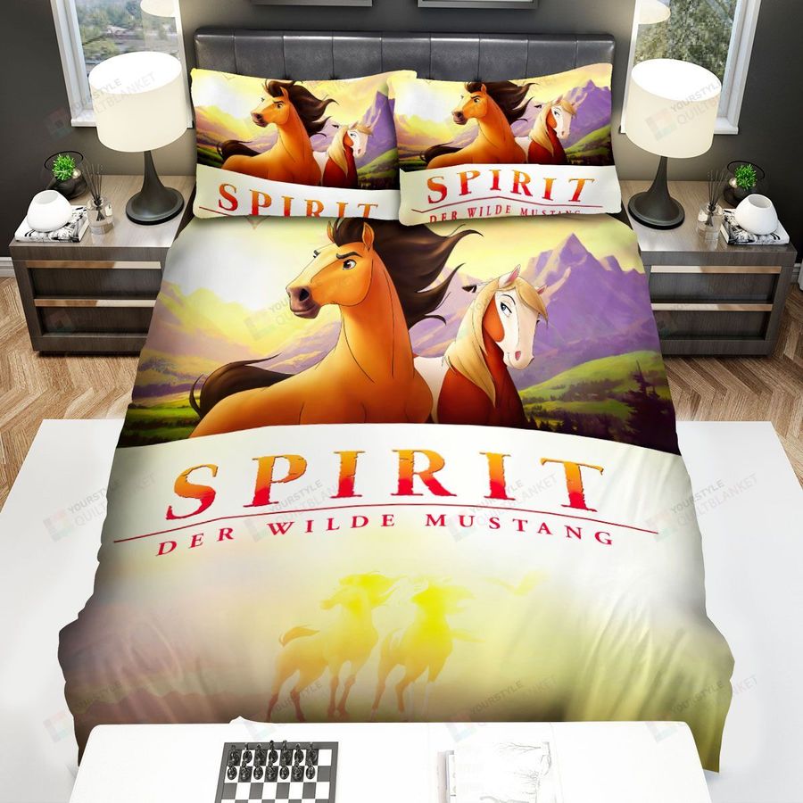 Spirit Stallion Of The Cimarron Movie Poster Ii Photo Bed Sheets Spread Comforter Duvet Cover Bedding Sets