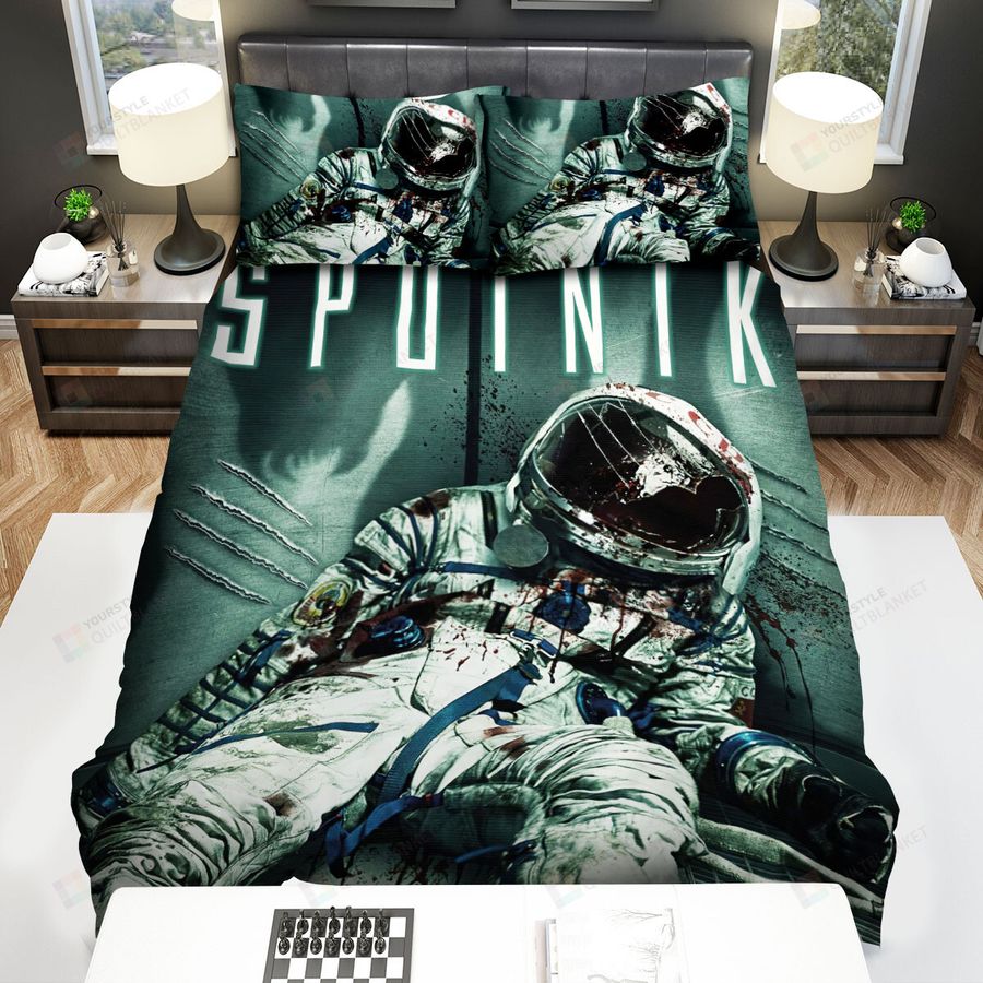 Sputnik Scares Straight Out Of Alien Movie Poster Bed Sheets Spread Comforter Duvet Cover Bedding Sets