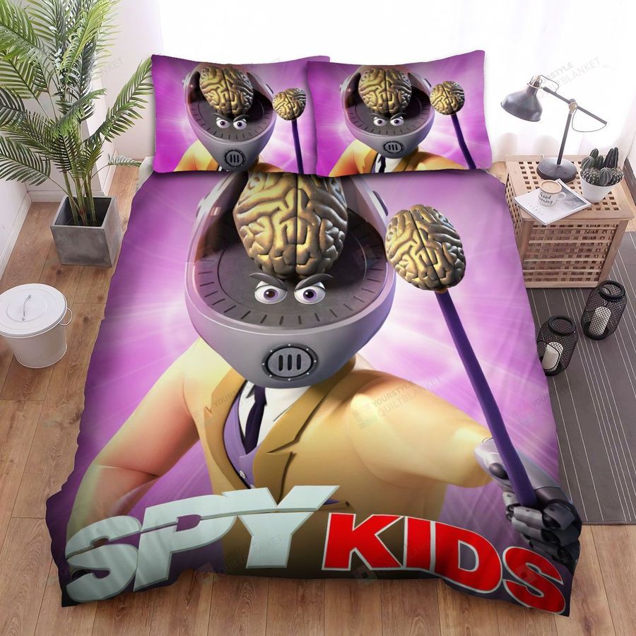 Spy Kids Mission Critical Golden Brain Poster Bed Sheets Spread Duvet Cover Bedding Sets