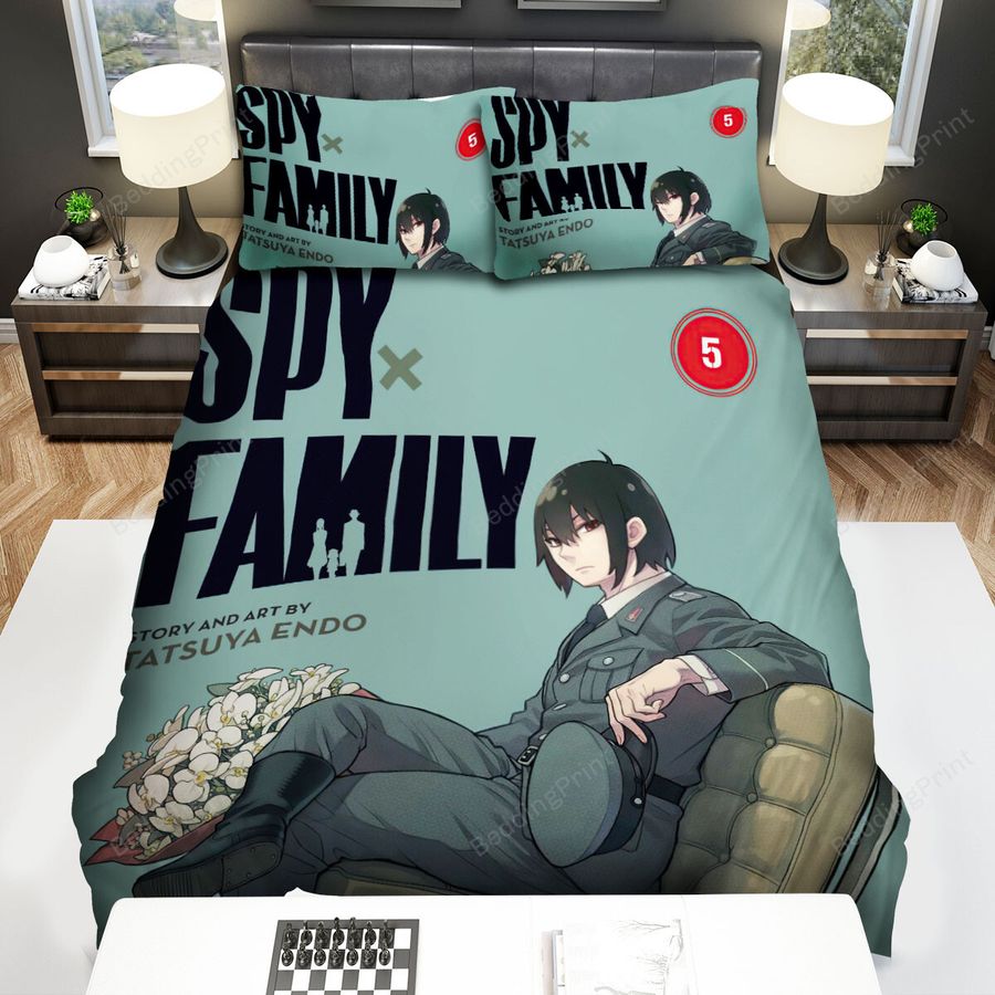 Spy X Family Yuri On Volume 5 Art Cover Bed Sheets Spread Duvet Cover Bedding Sets