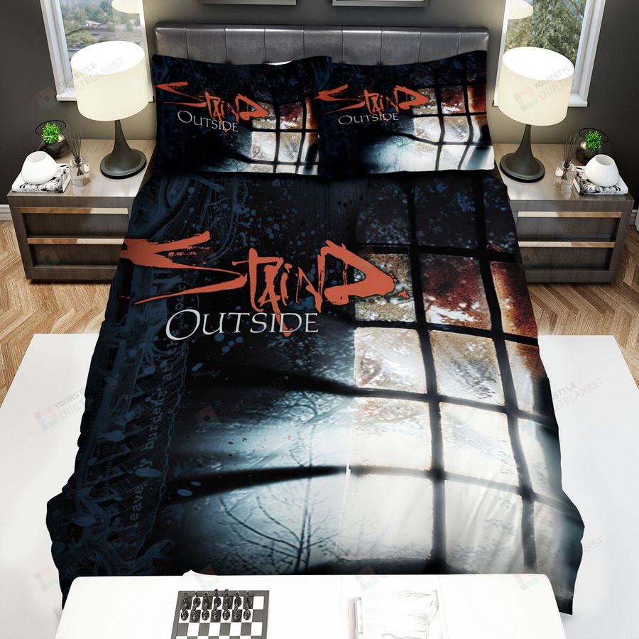 Staind Cover Outside Photo Bed Sheets Spread Comforter Duvet Cover Bedding Sets