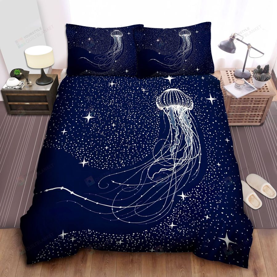 Star Jellyfish Bed Sheets Spread Comforter Duvet Cover Bedding Sets