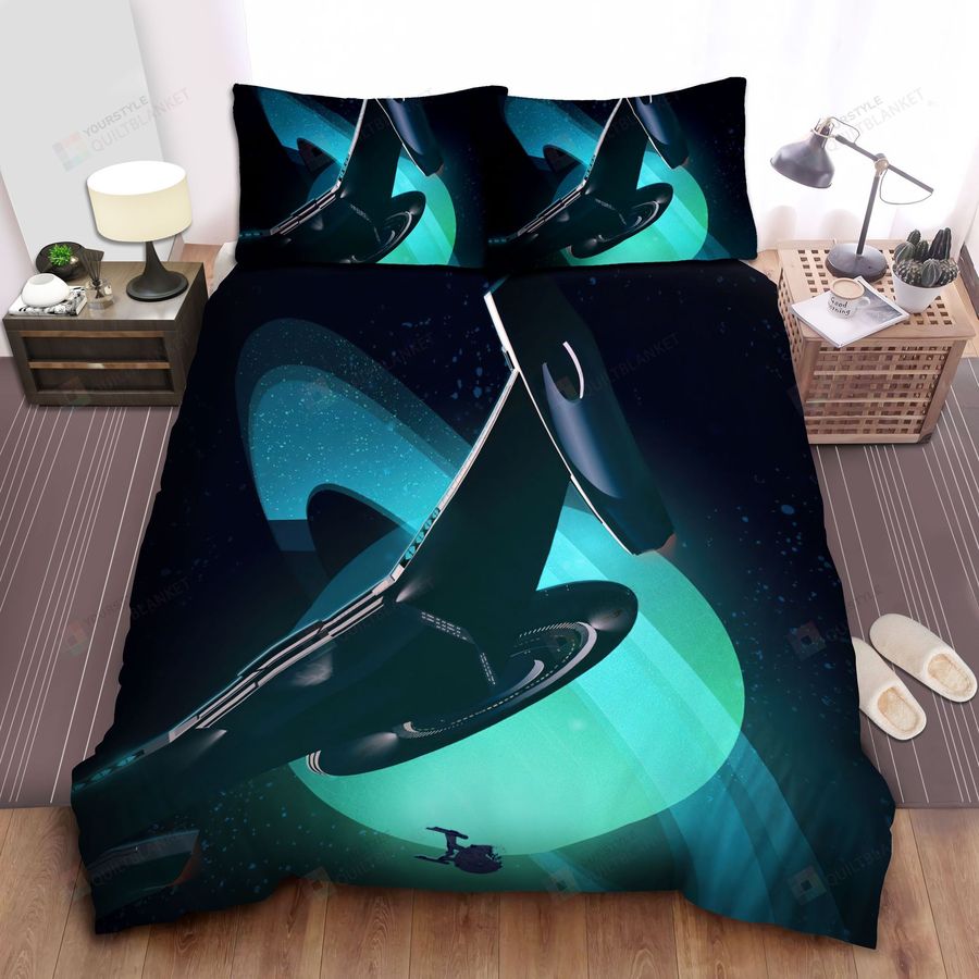 Star Trek Discovery Starship Art Bed Sheets Spread Comforter Duvet Cover Bedding Sets