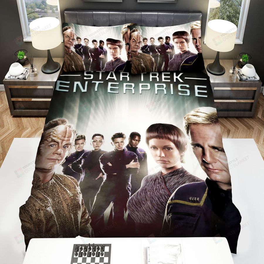 Star Trek Enterprise (2001–2005) Season 3 Movie Poster Bed Sheets Spread Comforter Duvet Cover Bedding Sets