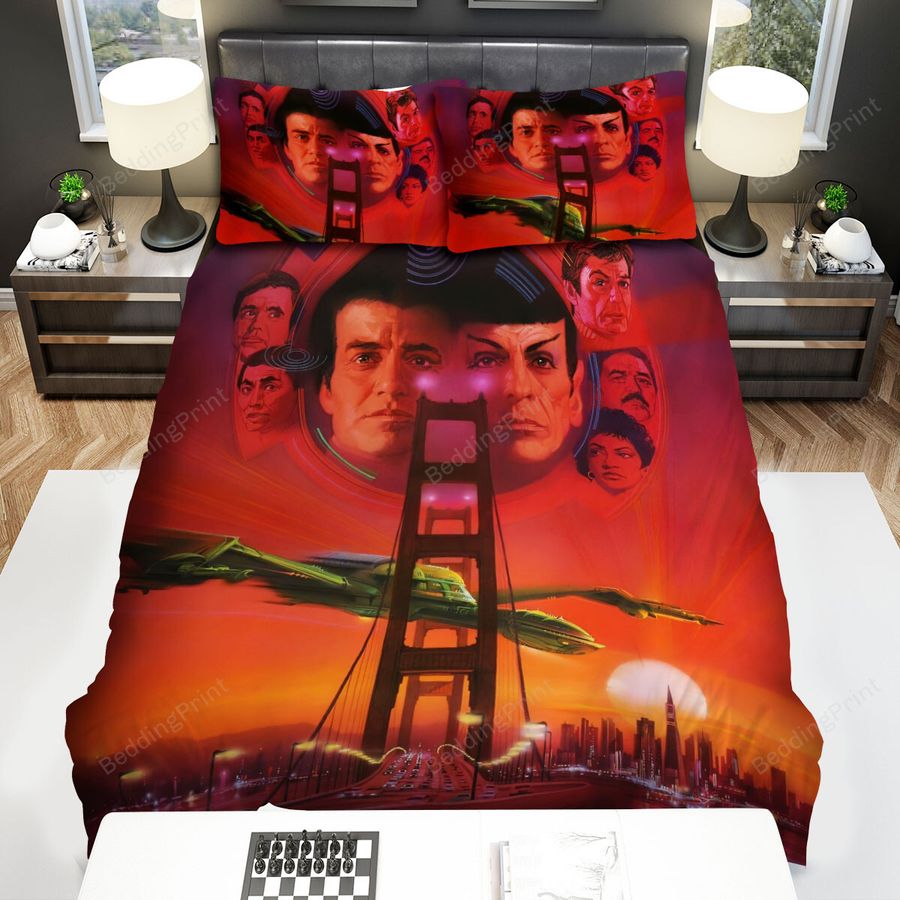 Star Trek Iv The Voyage Home (1986) Poster Movie Poster Bed Sheets Spread Comforter Duvet Cover Bedding Sets Ver 3