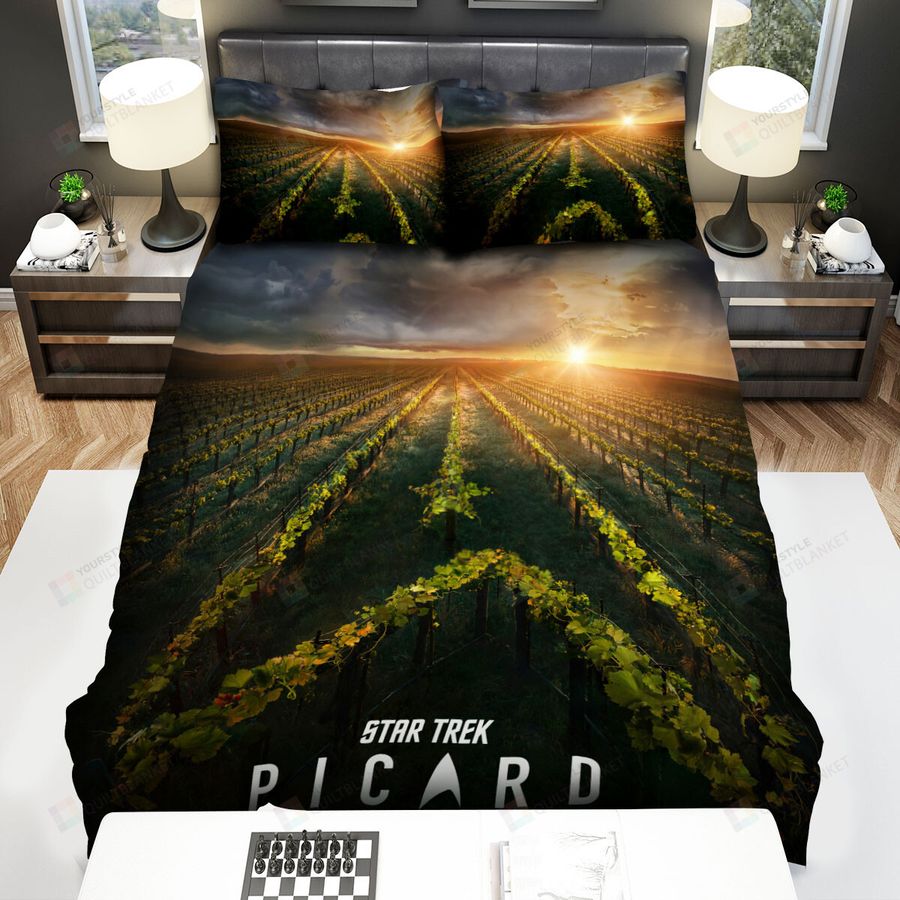Star Trek Picard (2020) Movie Poster 2 Bed Sheets Spread Comforter Duvet Cover Bedding Sets