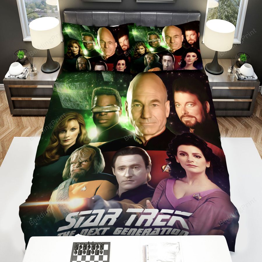Star Trek The Next Generation Movie Galaxy Poster Bed Sheets Spread Comforter Duvet Cover Bedding Sets