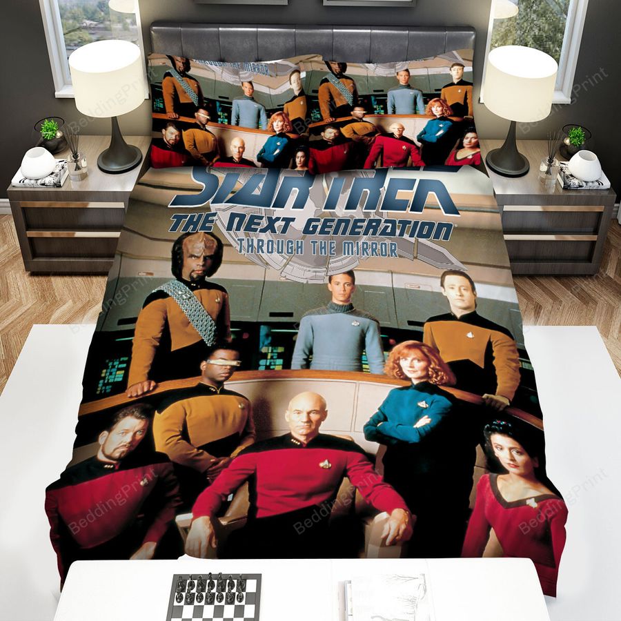 Star Trek The Next Generation Movie Through The Mirror Poster Bed Sheets Spread Comforter Duvet Cover Bedding Sets