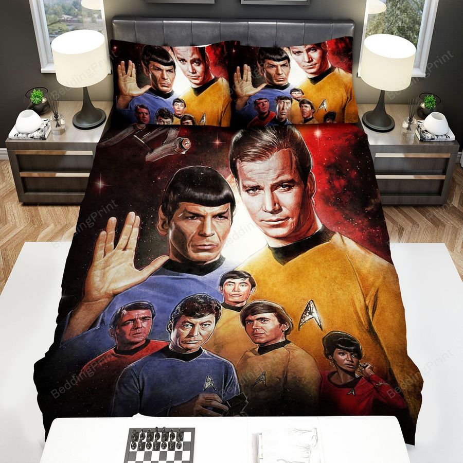 Star Trek The Original Series  Art Paintings Bed Sheets Spread Comforter Duvet Cover Bedding Sets