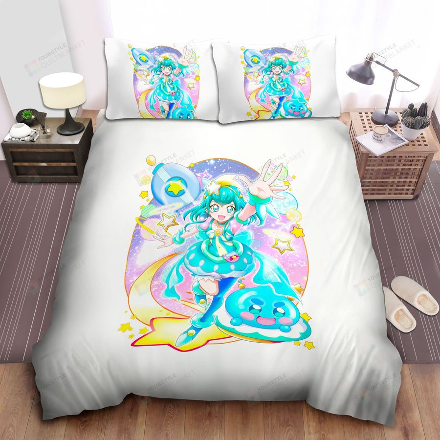 Star Twinkle Pretty Cure Of The Milky Way And Her Pet Bed Sheets Spread Comforter Duvet Cover Bedding Sets